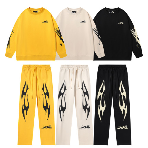 Hellstar Fashion Classic Printed Hoodie Unisex Fleece Sweatshirts Suit