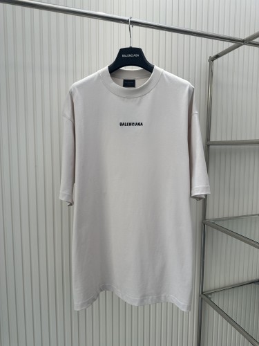 Balenciaga Fashion Front and Back Embroidered Letter T-shirt