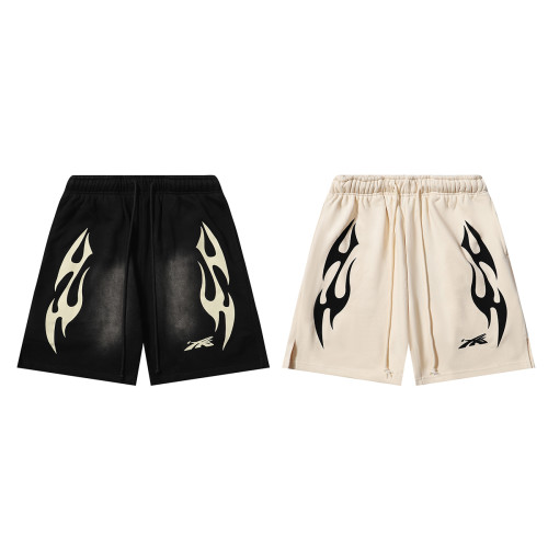 Hellstar Fashion Simple Drawstring Shorts Unisex Casual Loose Fleece Pants