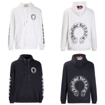 Chrome Hearts Unisex Red Lip Mouth Flower Arm Hoodie