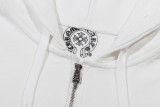 Chrome Hearts Unisex Colorful Cross Horseshoe Hooded Zipper Hoodie