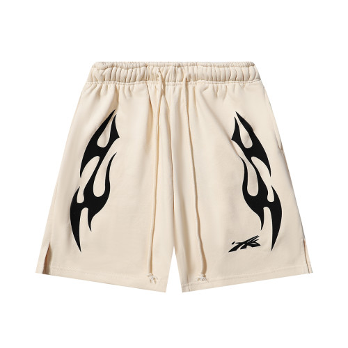 Hellstar Fashion Simple Drawstring Shorts Unisex Casual Loose Fleece Pants