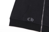 Chrome Hearts Unisex Colorful Cross Horseshoe Hooded Zipper Hoodie
