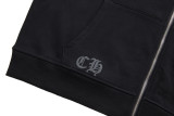 Chrome Hearts Foam Red Horseshoe Phantom Cross Zipper Hoodie