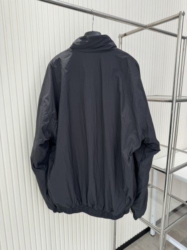 Balenciaga High Neck Double Zipper Letter Printed Sports Sprint Shirt