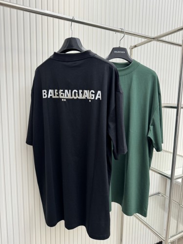 Balenciaga Classic Back Double Layer Embroidered Short Sleeves