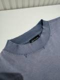 Balenciaga Classic Diamond Print Crack Damaged Washed Short Sleeved T-shirt