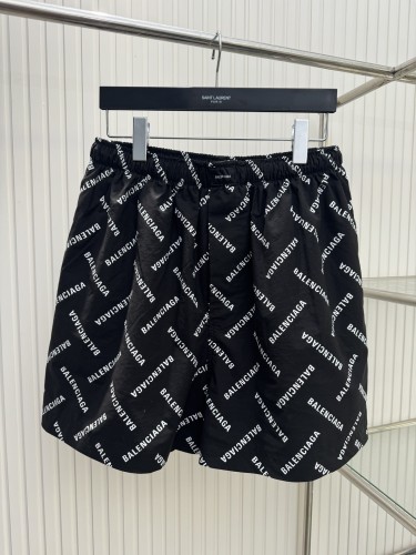 Balenciaga Fashion Full Print Letter Logo Casual Shorts