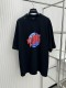 Balenciaga New Letter Print Perforated Short Sleeves
