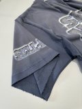 Balenciaga Classic Diamond Print Crack Damaged Washed Short Sleeved T-shirt