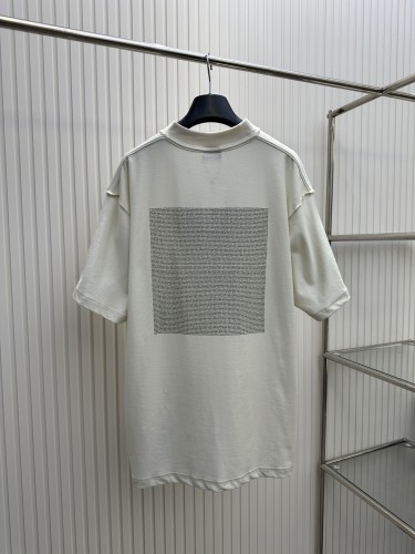 Balenciaga Fashion Reverse 3D Adhesive Letter Printed Short Sleeved T-shirt