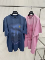 Balenciaga New Tower Night Scene Short Sleeves