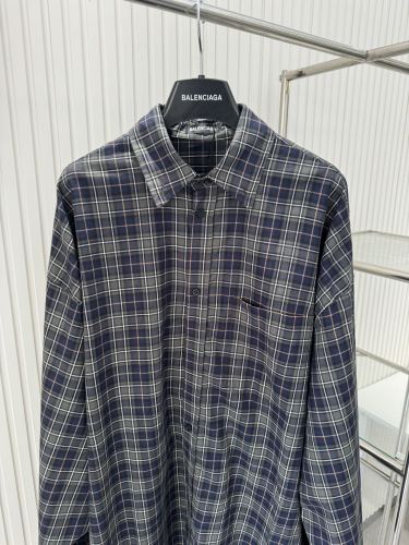 Balenciaga Thousand Bird Green Plaid Shirt