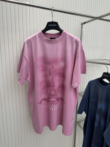Balenciaga New Tower Night Scene Short Sleeves
