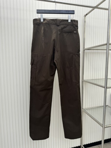 Louis Vuitton New Brown Workwear Multi Pocket Embroidered Pants