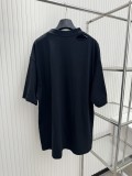 Balenciaga New Letter Print Perforated Short Sleeves
