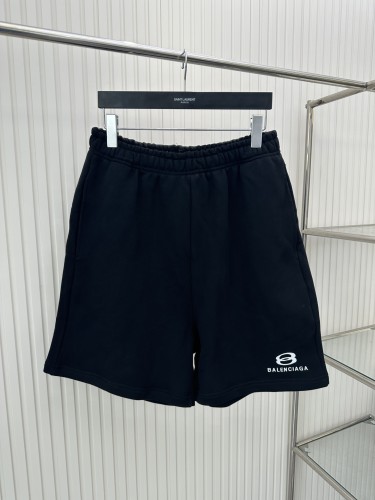 Balenciaga Double Ring Letter Embroidered Casual Shorts