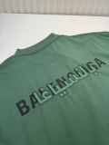 Balenciaga Classic Back Double Layer Embroidered Short Sleeves