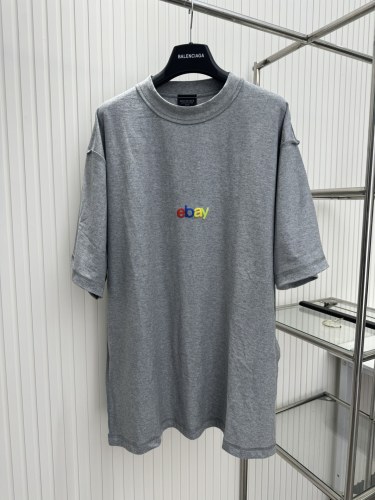 Balenciaga Fashion Reverse Wearing eBay Rainbow Letter Short Sleeves