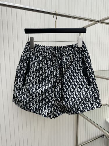 Dior Classic Old Flower Full Print Drawstring Shorts