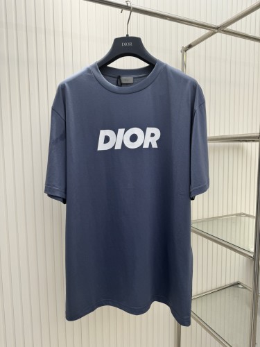 Dior Classic Chest Logo Printed Short Sleeve Couple Casual T-shirt
