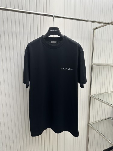 Dior Fashion Couple Suzuki Printed Short Sleeved Casual T-shirt