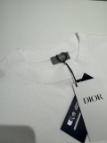 Dior Flocking Logo Embroidered Woolen Short Sleeves