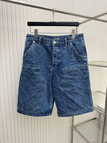 Dior Street Tengge Line Workwear Denim Shorts