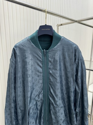 Louis Vuitton New Baseball Collar Double Faced Jacket Coat