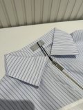 Dior Stripe Spliced Jacquard Dark Pattern Lightweight Ice Sunscreen Coat