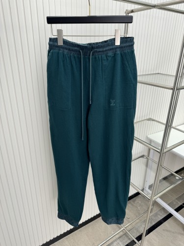 Louis Vuitton Green Small Label Embroidered Knitted Casual Pants
