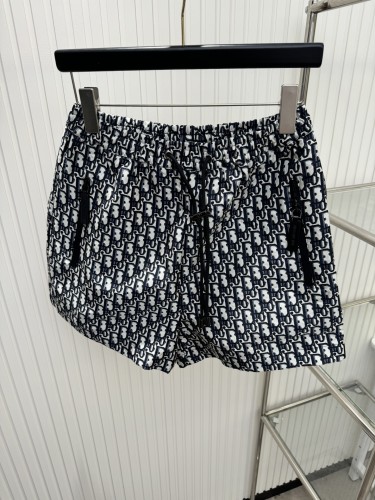 Dior Classic Old Flower Full Print Drawstring Shorts