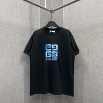 Givenchy Classic Blue Logo Printed Short Sleeve Unisex Casual Loose T-shirt