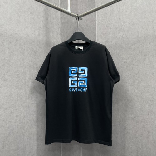 Givenchy Classic Blue Logo Printed Short Sleeve Unisex Casual Loose T-shirt