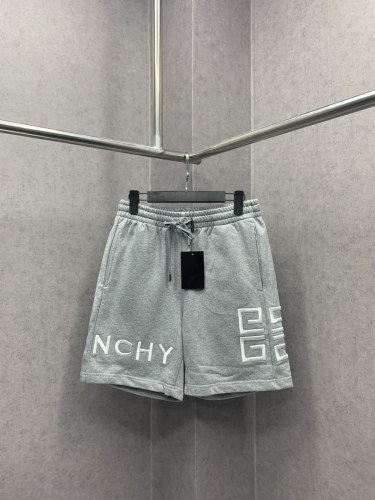 Givenchy Classic Side Ribbon Spliced 3D Embroidered Logo Shorts