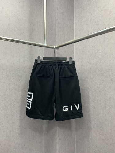 Givenchy Classic Side Ribbon Spliced 3D Embroidered Logo Shorts