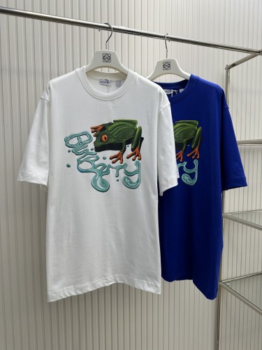 Burberry Midsummer Season Collection Fun Frog Graffiti Letter Short Sleeve T-shirt