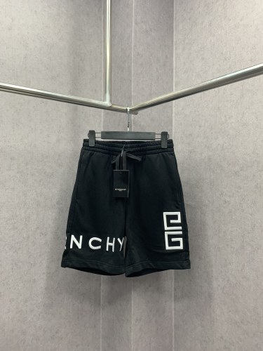 Givenchy Classic Side Ribbon Spliced 3D Embroidered Logo Shorts