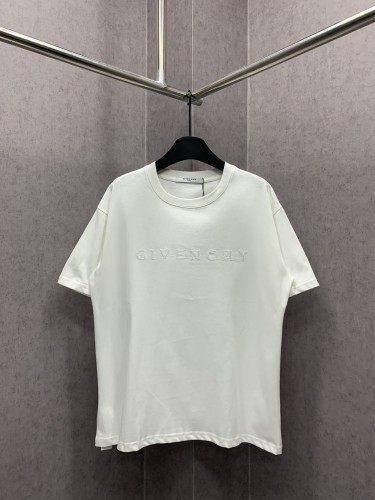 Givenchy Classic Embroidered Logo Short Sleeve Couple Casual Cotton T-shirt