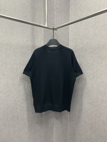 Prada Logo Letter T-shirt Couple Loose Short Sleeves