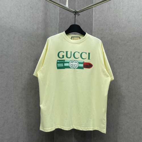 Gucci Spring/Summer Lipstick Logo Printed Short Sleeve Loose T-shirt