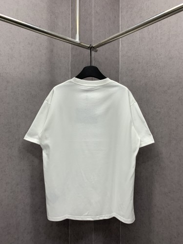 Prada Classic 3D Logo Print T-shirt Unisex Casual Loose Short Sleeves