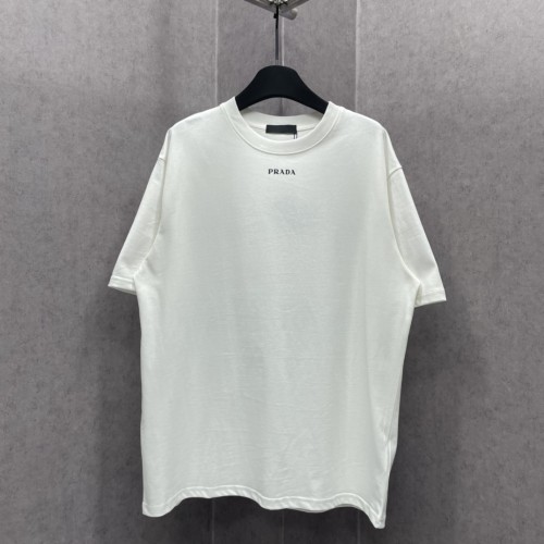 Prada Couple Classic Logo Print Casual T-shirt