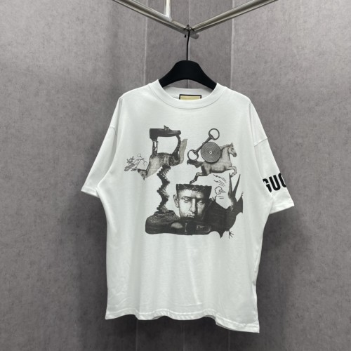 Gucci Spring/Summer Classic Printed Short Sleeve Loose T-shirt