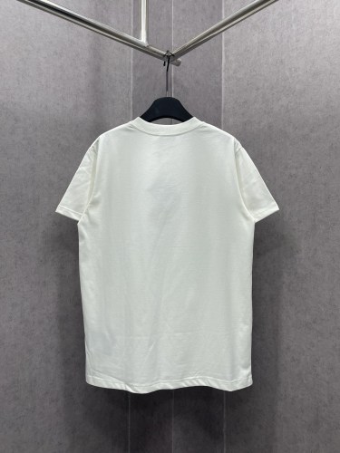 Prada Classic Red Logo Print T-shirt Unisex Casual Loose Short Sleeves