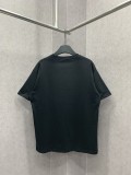 Prada Classic Triangle Leather Logo T-shirt Unisex Loose Short Sleeves