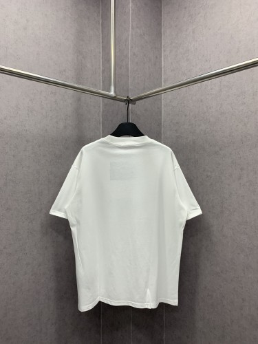 Prada Toothbrush Embroidered Logo Letter T-shirt Couple Loose Short Sleeves
