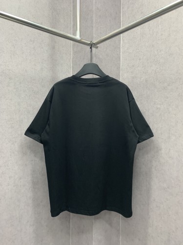 Prada Classic Logo Print T-shirt Unisex Casual Loose Short Sleeves