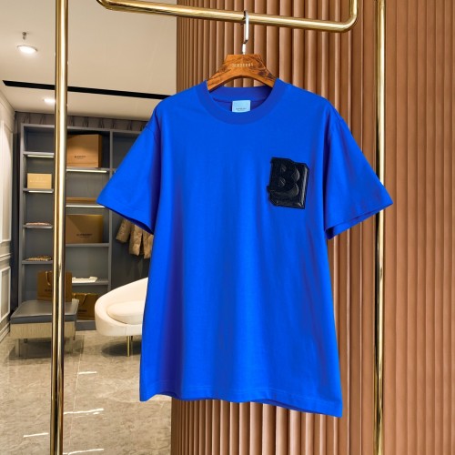 Burberry Classic B-Letter Pattern Short Sleeved Couple Cotton Casual T-shirt