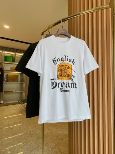 Burberry Classic 3D Adhesive Warhorse Print Short Sleeved Couple Round Neck Cotton T-shirt